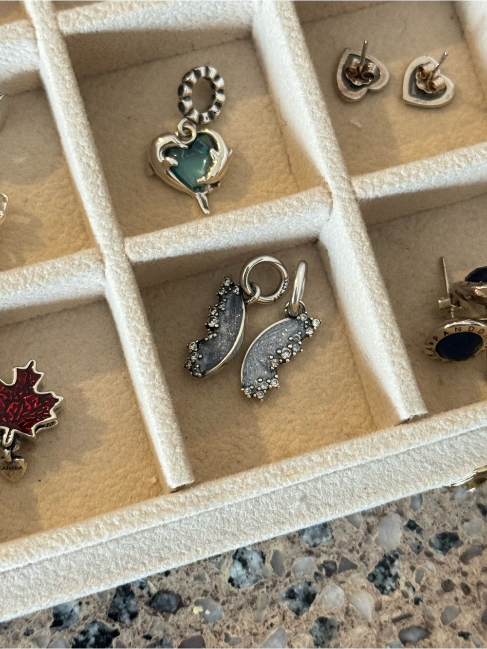 Pandora butterfly wings charm